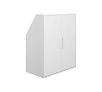 Vente-unique - Armoire sous Pente 2 Portes - Blanc - ADEZIO
