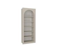 Bibliothèque avec 6 niches - Beige - CYMORA