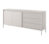 Buffet avec 3 tiroirs et 2 portes en MDF - Beige - NURSEMA