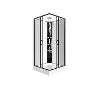 Vente-unique - Cabine de douche d'angle hydromassante - L80 x l80 x H225 cm - KIVORA