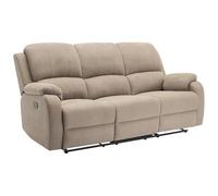 Vente-unique - Canapé 3 Places Relax en Microfibre Taupe Brody