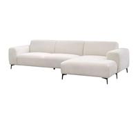 Vente-unique - Canapé d'angle Droit en Tissu texturé Beige SAPIGO