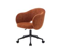 Vente-unique - Chaise de Bureau - Tissu texturé - Terracotta - ACACILIO