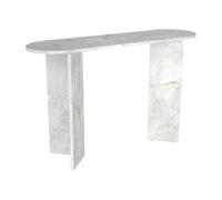 Vente-unique - Console - Effet marbre Blanc - TOPANIA