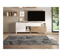 Vente-Unique Donala Meuble TV 181 cm Blanc Naturel