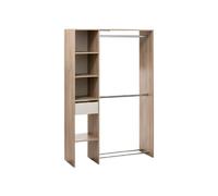 Vente-unique Dressing penderie - Bois foncé