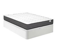 Vente-unique - Ensemble 120 x 200 cm sommier Coffre Blanc + Matelas Ressorts ensachés ép.20cm - AMBRACIE de YSMÉE