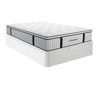 Vente-unique - Ensemble 140 x 200 cm sommier Coffre Blanc + Matelas Ressorts ensachés surmatelas intégré ép.28cm - American Dream de YSMÉE