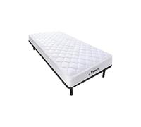 Ensemble 90 x 190 cm cadre à lattes + matelas ressorts et mémoire de forme ép.15cm - WOLKENLOS de YSMÉE