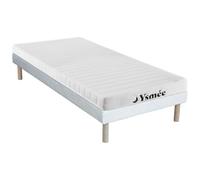 Vente-unique - Ensemble 90 x 190 cm sommier + Matelas Mousse 7 Zones ép.12cm - STELO Kids de YSMÉE