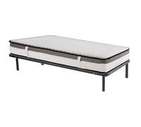 Vente-unique - Ensemble 90 x 200 cm Cadre à Lattes + Matelas Mousse mémoire de Forme ép.19cm - ORTHOMEMORY de YSMÉE
