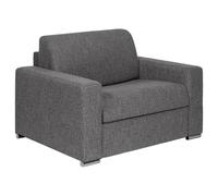 Vente-unique - Fauteuil Convertible Express en Tissu chiné Anthracite - Couchage 70 cm - Matelas 18 cm - CALITO