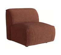 Vente-unique - Fauteuil en Tissu Chenille Terracotta CAMILIO de Maison Céphy