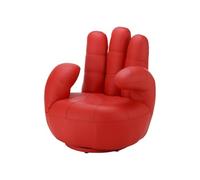 Fauteuil main pivotant CATCHY en simili - Rouge