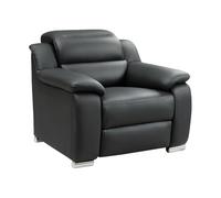 Vente-unique - Fauteuil Relax électrique en Cuir Noir Arena III - Appuie-tête