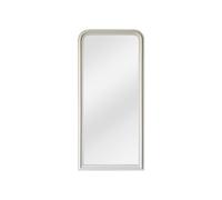 Grand miroir en bois de paulownia - L. 80 x H. 180 cm -Blanc mat - HELOISE