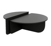 Lot de 2 tables basses - Noir - ALOEVA