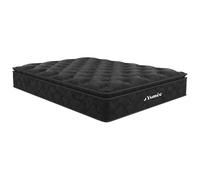 Vente-Unique - Matelas 180 x 200 cm Ressorts ensachés surmatelas intégré ép.28cm - Black Dream de YSMÉE