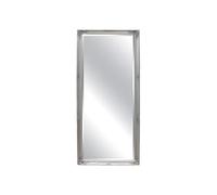 Vente-unique - Miroir en Bois d'eucalyptus avec moulures - L. 80 x H. 190 cm - Argenté - ELVIRE