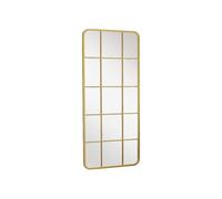 Vente-unique - Miroir fenêtre en métal - L. 60 x H. 140 cm - Doré - SCIARA