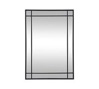 Vente-unique - Miroir Industriel en métal - L.60 x H.86,5 cm - Noir - HISAE