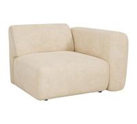 Vente-unique - Module Fauteuil d'angle Droit en Tissu Beige POGNI de Maison Céphy