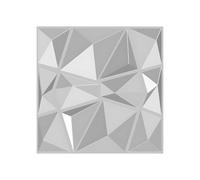 Vente-unique - Panneau Mural 3D à Peindre - Pack de 3m² - Lot de 12 piéces - ANGLY