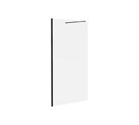 Vente-unique - Paroi de douche à l'italienne noir mat - Verre anti-calcaire 8 mm - 140x200 cm - DAREN