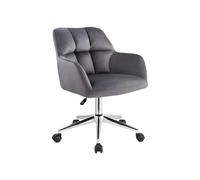 Vente-unique Pascal MORABITO - Chaise de Bureau - Velours - Gris - Hauteur réglable - PEGA de Pascal Morabito