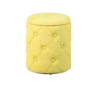 Vente-unique Pouf-coffre Elio - Jaune