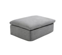 Vente-unique - Pouf en Tissu Gris CORTOLINE