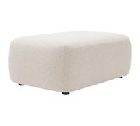 Vente-unique - Pouf en Tissu texturé Beige DAVISO