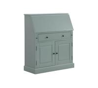 Secrétaire en pin et MDF - Coloris : Vert amande - CLEORE