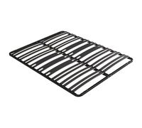 Vente-unique - Sommier Cadre à Lattes 160 x 200 cm - 2 x 15 Lattes - 3 Zones Soutien Lombaire renforcé - sans Pied - Noir - CERRISI de YSMÉE