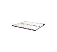 Vente-unique - Sommier Cadre à Lattes 160 x 200 cm - 2x19 Lattes - sans Pieds - Noir - Kalista de YSMÉE