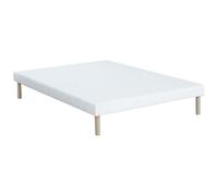 Sommier déco tapissier 160 x 200 cm 10 lattes - Blanc - ASTHENIS II de YSMÉE