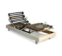 VENTE-UNIQUE Sommier Relax 80x200 - Blanc