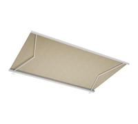 Vente-unique - Store banne motorisé à LEDs avec Coffre intégral 5 x 3,5 m - Toile Acrylique Beige - GALAXA