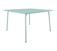 Vente-unique - Table de Jardin carrée L.120 cm en métal - Vert Amande - MIRMANDE de MYLIA