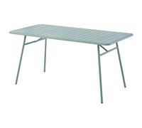 Vente-unique Table de jardin MIRMANDE de MYLIA L.160 cm en métal Vert amande