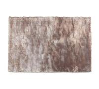Tapis shaggy à poils longs ultra doux - 160 x 230 cm - Taupe reflet beige - DOLCE