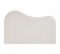 Vente-unique - Tête de lit 140 cm - Tissu Bouclette - Blanc - VORIOTA
