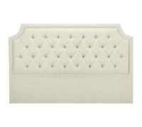 Vente-unique - Tête de lit capitonnée 200 cm - Tissu - Beige - JOHENE