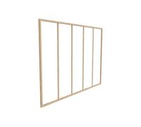 Vente-unique - Verriére Atelier en Aluminium thermolaqué Naturel Clair 150 x 105 cm (L x H) - Bayview