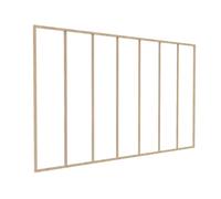 Vente-unique - Verriére Atelier en Aluminium thermolaqué Naturel Clair 210 x 130 cm (L x H) - Bayview