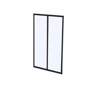 Vente-unique - Verriére Atelier en Aluminium thermolaqué Noir 60 x 130 cm (L x H) - Bayview