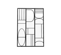 Vente-unique - Verriére Atelier en Aluminium thermolaqué Style Art déco Noir 90 x 130 cm (L x H) - COUBARTA