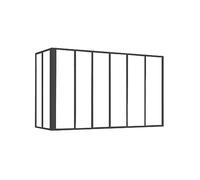 Vente-unique - Verriére d'angle Atelier en Aluminium thermolaqué Noir 180 x 60 x 130 cm (L x l x H) - Bayview