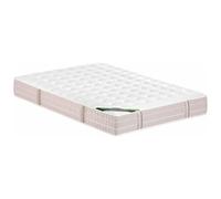Vente-unique Virevo Matelas classique pour 2 personnes, polyester, blanc