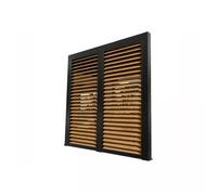 Ventelles alu Habrita Foresta PERBIV30B imitation bois pour côté 3m pour pergola bioclimatique PER3630BI et PER2430BI